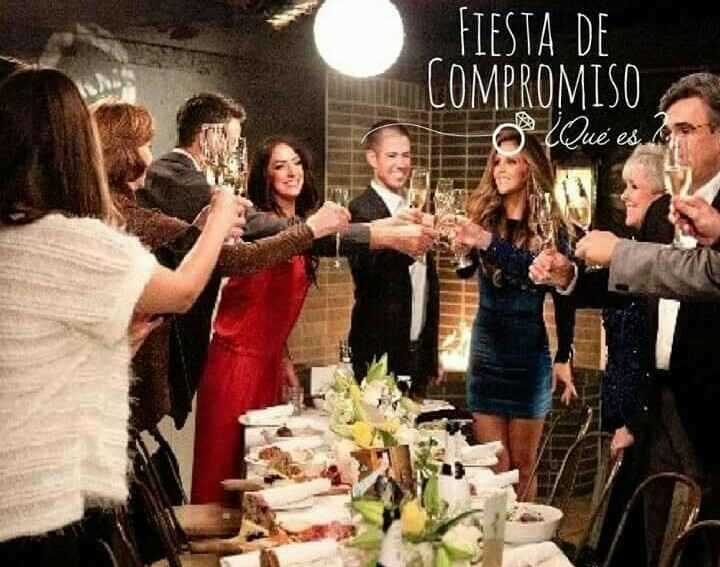 ¿Cuándo se hace la fiesta de compromiso?