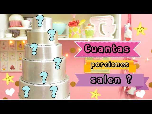 ¿Cuántas porciones salen de un molde de 20 cm?