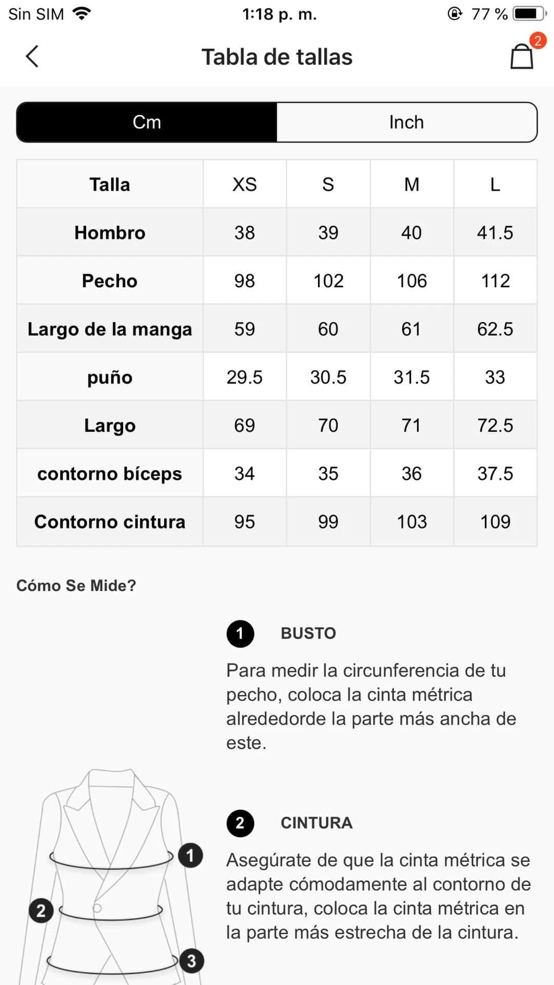 ¿Cómo saber cuál es mi talla?