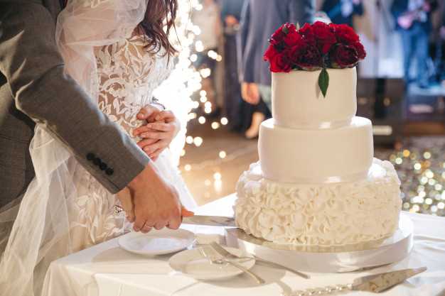 ¿Dónde poner el pastel de boda?