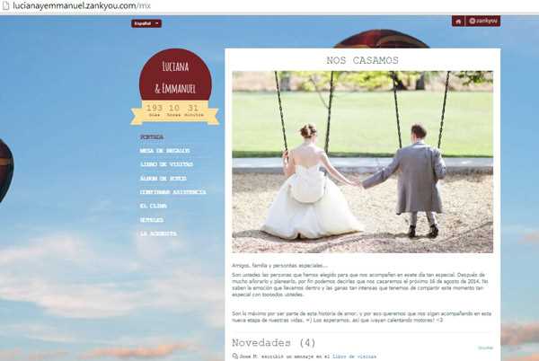 Importancia de las webs de boda