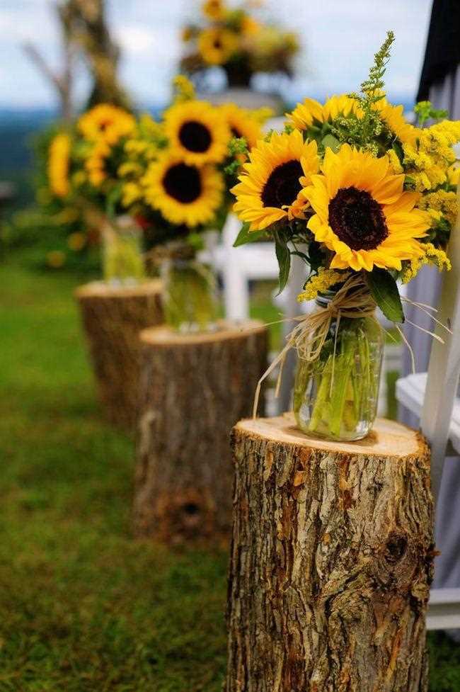 Las tradiciones de casarse con girasoles