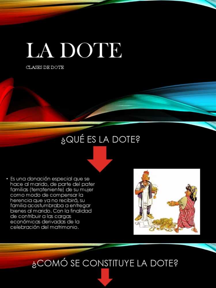 ¿Qué significa el dote y la dote?