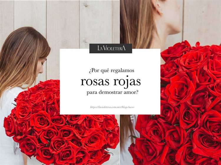 La rosa roja como declaración de amor